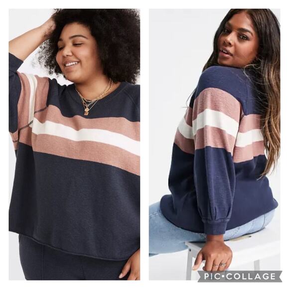 Madewell Striped Telluride Sweater Plus Size 3X - Picture 1 of 5
